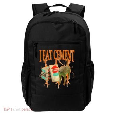 I Eat Cement Cursed Cat Funny Oddly Specific Dank Meme Backpack