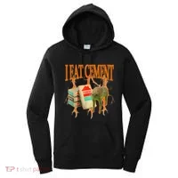 I Eat Cement Cursed Cat Funny Oddly Specific Dank Meme Women's Hoodie thumb 0