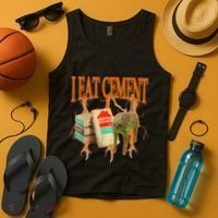 I Eat Cement Cursed Cat Funny Oddly Specific Dank Meme Tank Top thumb 4
