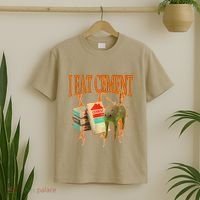I Eat Cement Cursed Cat Funny Oddly Specific Dank Meme T-Shirt thumb 2