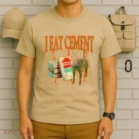 I Eat Cement Cursed Cat Funny Oddly Specific Dank Meme T-Shirt thumb 6