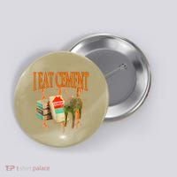 I Eat Cement Cursed Cat Funny Oddly Specific Dank Meme Button thumb 0