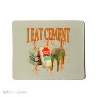 I Eat Cement Cursed Cat Funny Oddly Specific Dank Meme Mousepad thumb 0