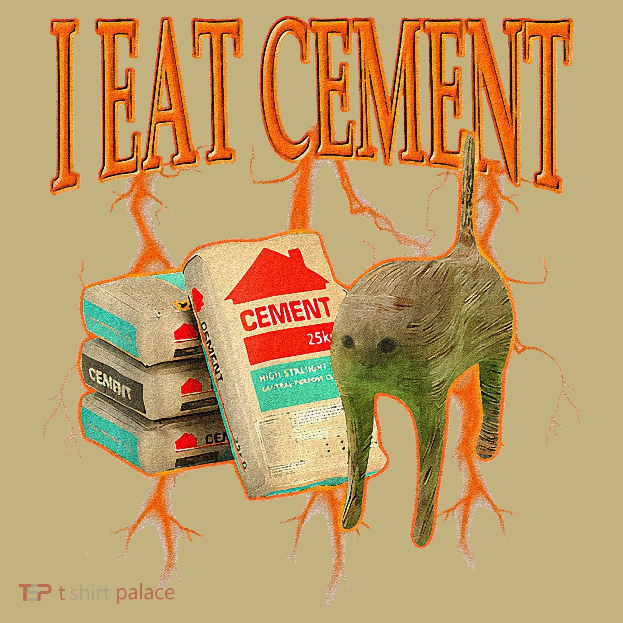 I Eat Cement Cursed Cat Funny Oddly Specific Dank Meme Mousepad