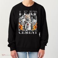 I Eat Cement Cursed Cat Funny Oddly Specific Dank Meme Cat Women's Sweatshirt thumb 0