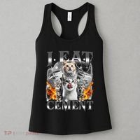 I Eat Cement Cursed Cat Funny Oddly Specific Dank Meme Cat Women's Tank Top thumb 3