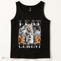 I Eat Cement Cursed Cat Funny Oddly Specific Dank Meme Cat Tank Top thumb 2
