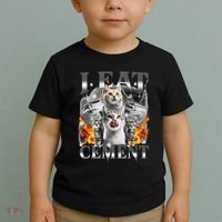 I Eat Cement Cursed Cat Funny Oddly Specific Dank Meme Cat Toddler T-Shirt thumb 2