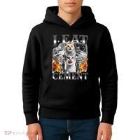 I Eat Cement Cursed Cat Funny Oddly Specific Dank Meme Cat Kids Hoodie thumb 4