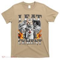 I Eat Cement Cursed Cat Funny Oddly Specific Dank Meme Cat T-Shirt thumb 0