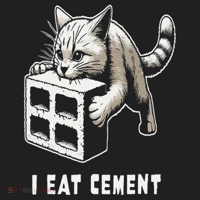 I Eat Cement Cursed Cat Funny Oddly Specific Dank Meme Adult Drive Performance Visor