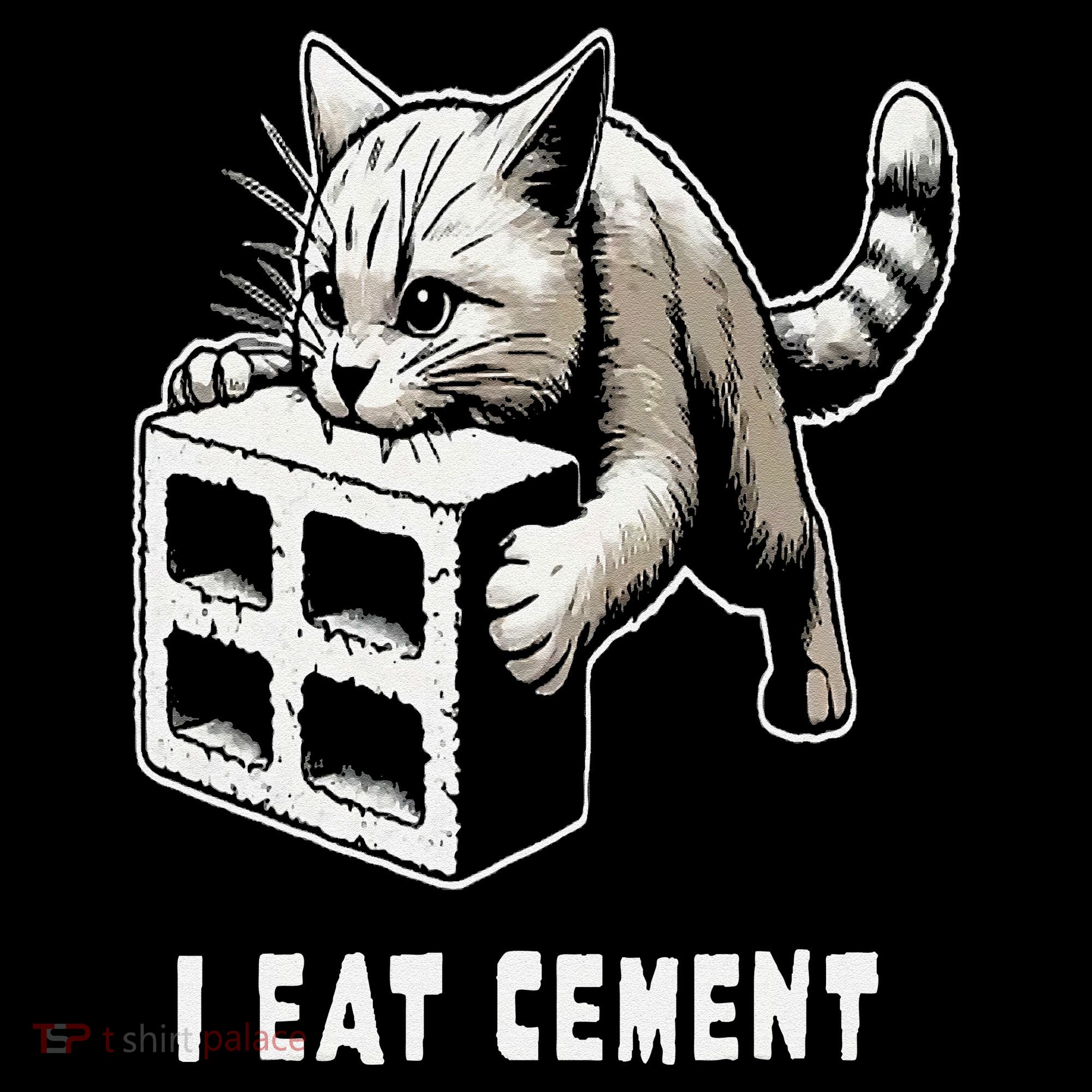 I Eat Cement Cursed Cat Funny Oddly Specific Dank Meme Coffee Mug
