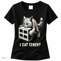 I Eat Cement Cursed Cat Funny Oddly Specific Dank Meme Women's T-Shirt thumb 0