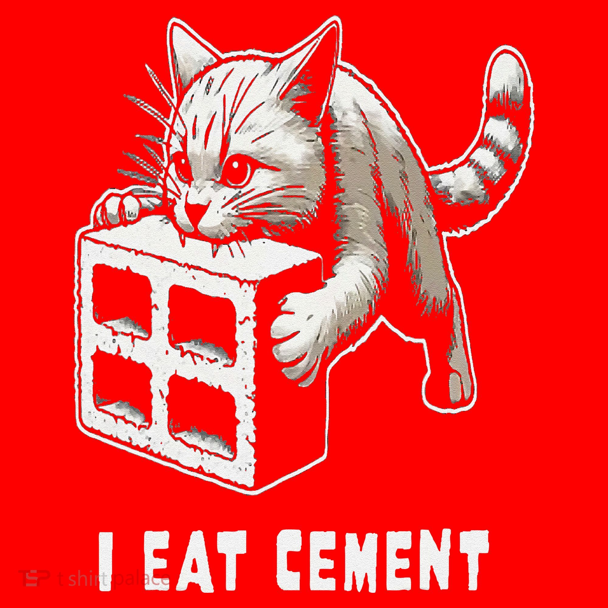 I Eat Cement Cursed Cat Funny Oddly Specific Dank Meme Santa Hat