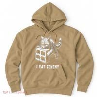 I Eat Cement Cursed Cat Funny Oddly Specific Dank Meme Hoodie thumb 0