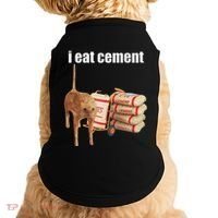 I Eat Cement Cursed Cat Funny Oddly Specific Dank Meme Doggie Tank thumb 0