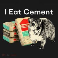 I Eat Cement Cursed Hyrax Funny Oddly Specific Dank Meme Apron thumb 3