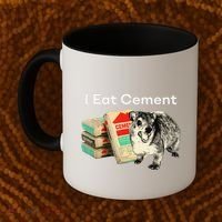 I Eat Cement Cursed Hyrax Funny Oddly Specific Dank Meme Coffee Mug thumb 2