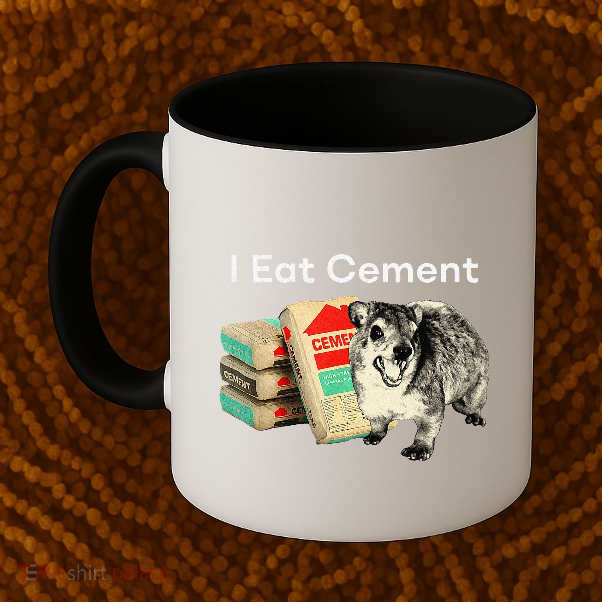 I Eat Cement Cursed Hyrax Funny Oddly Specific Dank Meme Coffee Mug