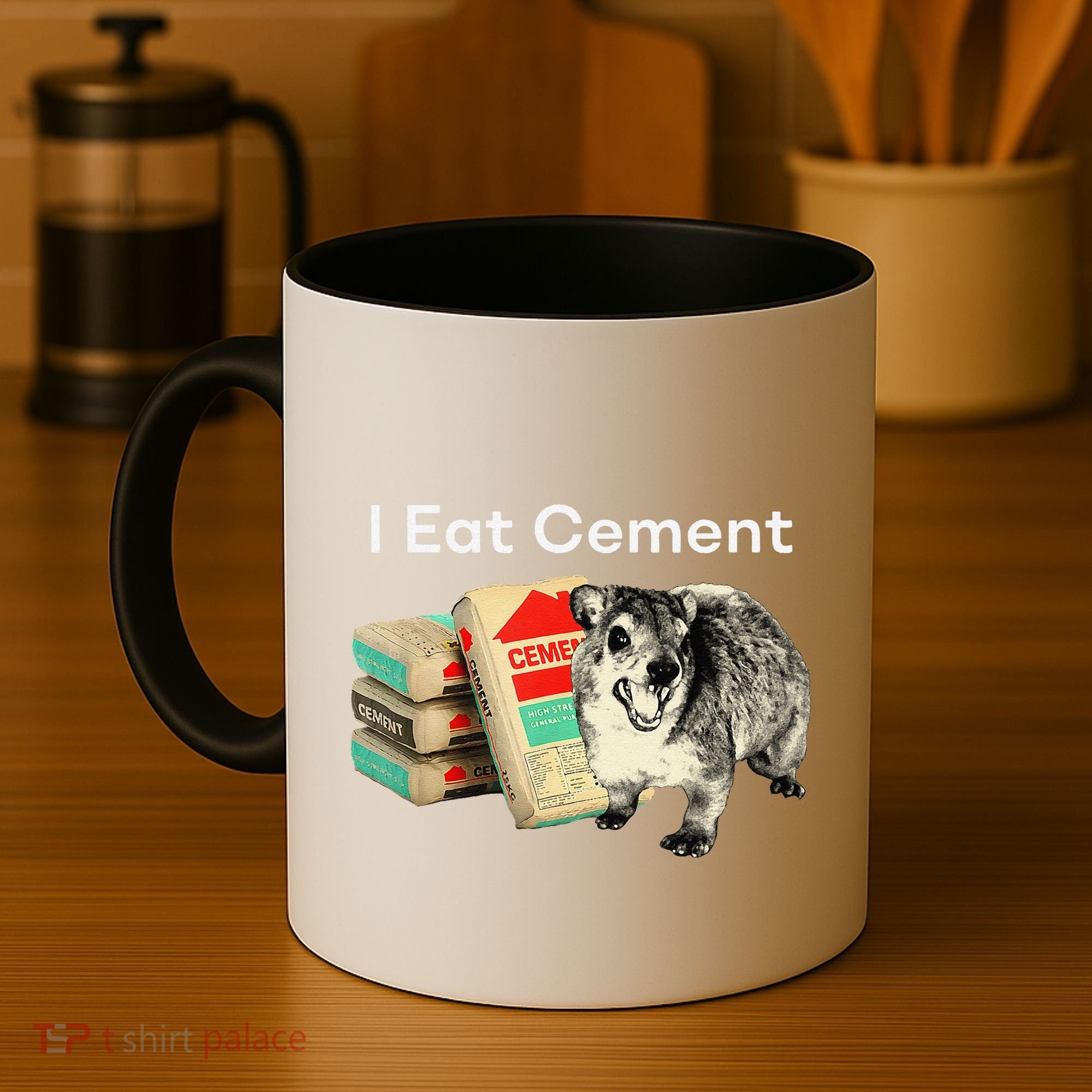 I Eat Cement Cursed Hyrax Funny Oddly Specific Dank Meme Coffee Mug