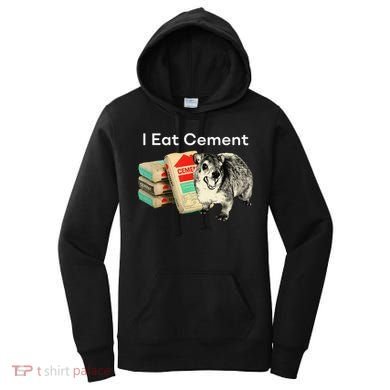 I Eat Cement Cursed Hyrax Funny Oddly Specific Dank Meme Women's Hoodie