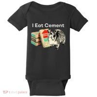 I Eat Cement Cursed Hyrax Funny Oddly Specific Dank Meme Baby Bodysuit thumb 0