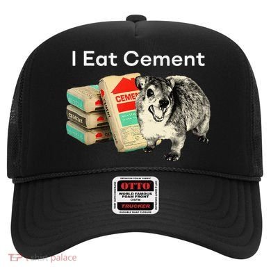 I Eat Cement Cursed Hyrax Funny Oddly Specific Dank Meme Hat