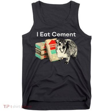 I Eat Cement Cursed Hyrax Funny Oddly Specific Dank Meme Tank Top
