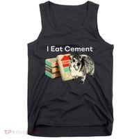 I Eat Cement Cursed Hyrax Funny Oddly Specific Dank Meme Tank Top thumb 0