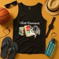 I Eat Cement Cursed Hyrax Funny Oddly Specific Dank Meme Tank Top thumb 4