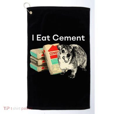 I Eat Cement Cursed Hyrax Funny Oddly Specific Dank Meme Golf Towel
