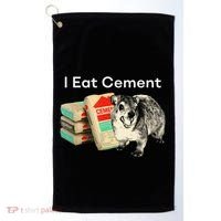 I Eat Cement Cursed Hyrax Funny Oddly Specific Dank Meme Golf Towel thumb 0