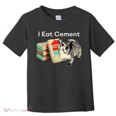 I Eat Cement Cursed Hyrax Funny Oddly Specific Dank Meme Toddler T-Shirt