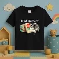 I Eat Cement Cursed Hyrax Funny Oddly Specific Dank Meme Toddler T-Shirt thumb 3