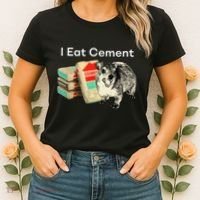 I Eat Cement Cursed Hyrax Funny Oddly Specific Dank Meme Women's T-Shirt thumb 2