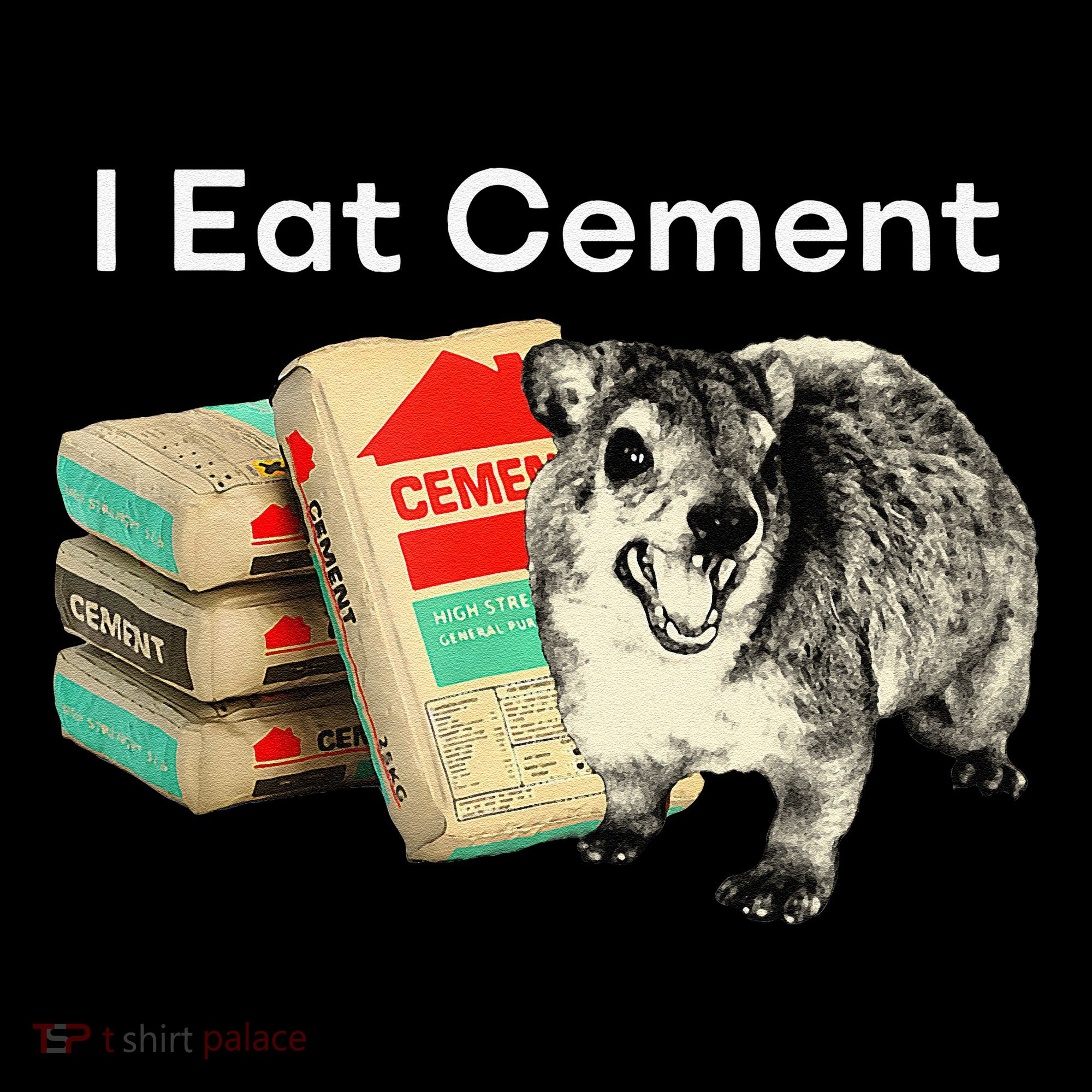 I Eat Cement Cursed Hyrax Funny Oddly Specific Dank Meme Kids Sweatshirt