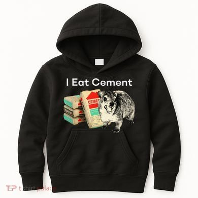 I Eat Cement Cursed Hyrax Funny Oddly Specific Dank Meme Kids Hoodie