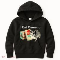 I Eat Cement Cursed Hyrax Funny Oddly Specific Dank Meme Kids Hoodie thumb 0