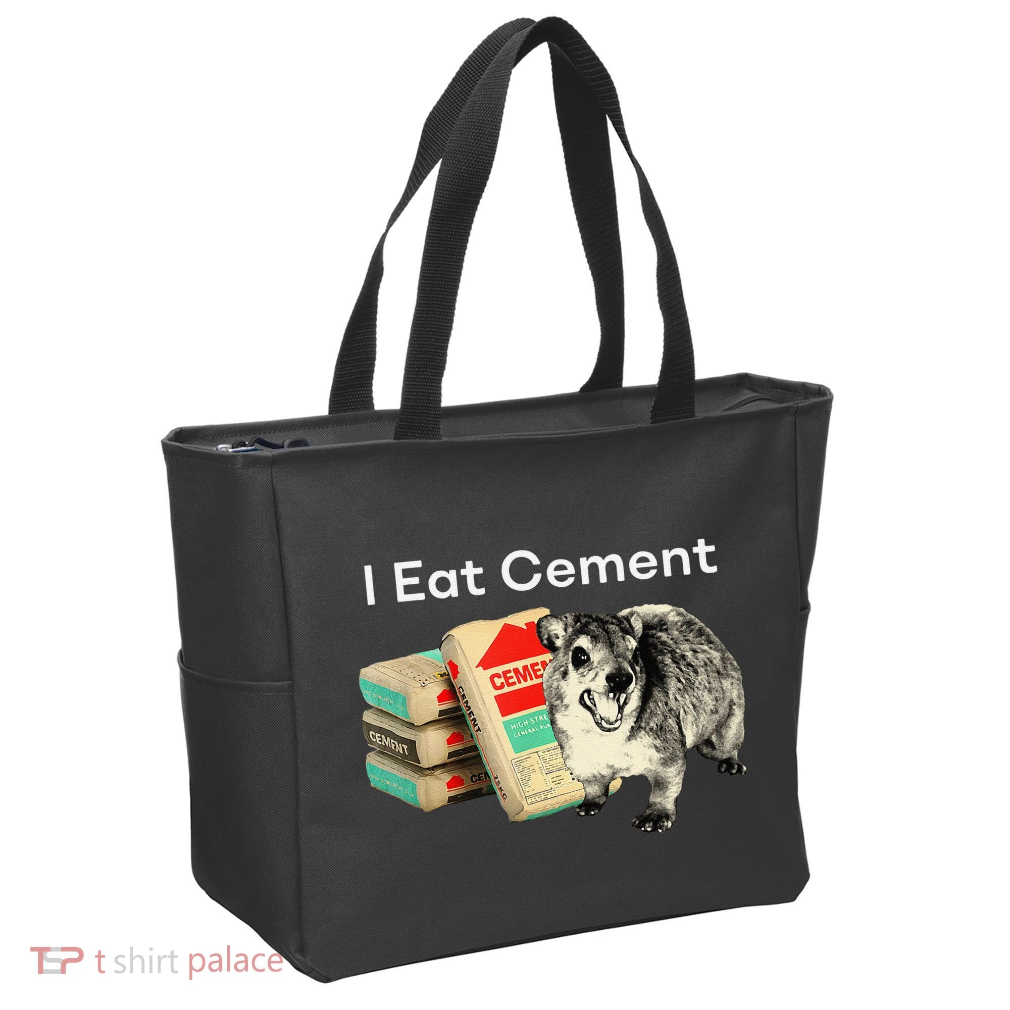 I Eat Cement Cursed Hyrax Funny Oddly Specific Dank Meme Tote Bag