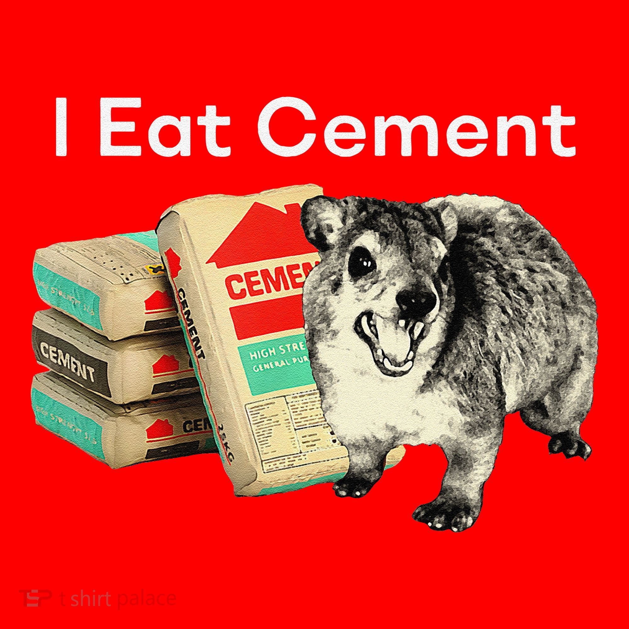 I Eat Cement Cursed Hyrax Funny Oddly Specific Dank Meme Santa Hat