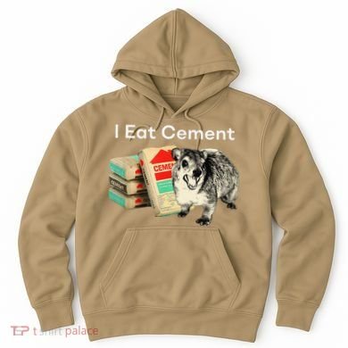 I Eat Cement Cursed Hyrax Funny Oddly Specific Dank Meme Hoodie