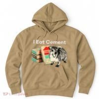 I Eat Cement Cursed Hyrax Funny Oddly Specific Dank Meme Hoodie thumb 0