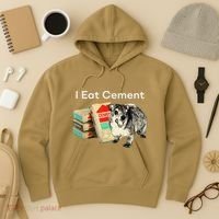 I Eat Cement Cursed Hyrax Funny Oddly Specific Dank Meme Hoodie thumb 3