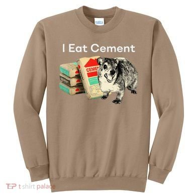 I Eat Cement Cursed Hyrax Funny Oddly Specific Dank Meme Sweatshirt