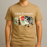 I Eat Cement Cursed Hyrax Funny Oddly Specific Dank Meme T-Shirt thumb 3