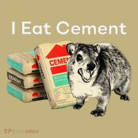 I Eat Cement Cursed Hyrax Funny Oddly Specific Dank Meme T-Shirt thumb 7