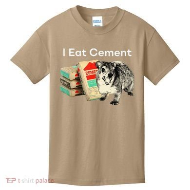 I Eat Cement Cursed Hyrax Funny Oddly Specific Dank Meme Kids T-Shirt