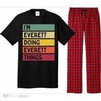 IM Everett Doing Everett Things Funny Personalized Quote Pajama Set thumb 0