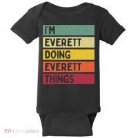 IM Everett Doing Everett Things Funny Personalized Quote Baby Bodysuit thumb 0