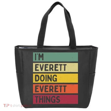 IM Everett Doing Everett Things Funny Personalized Quote Tote Bag